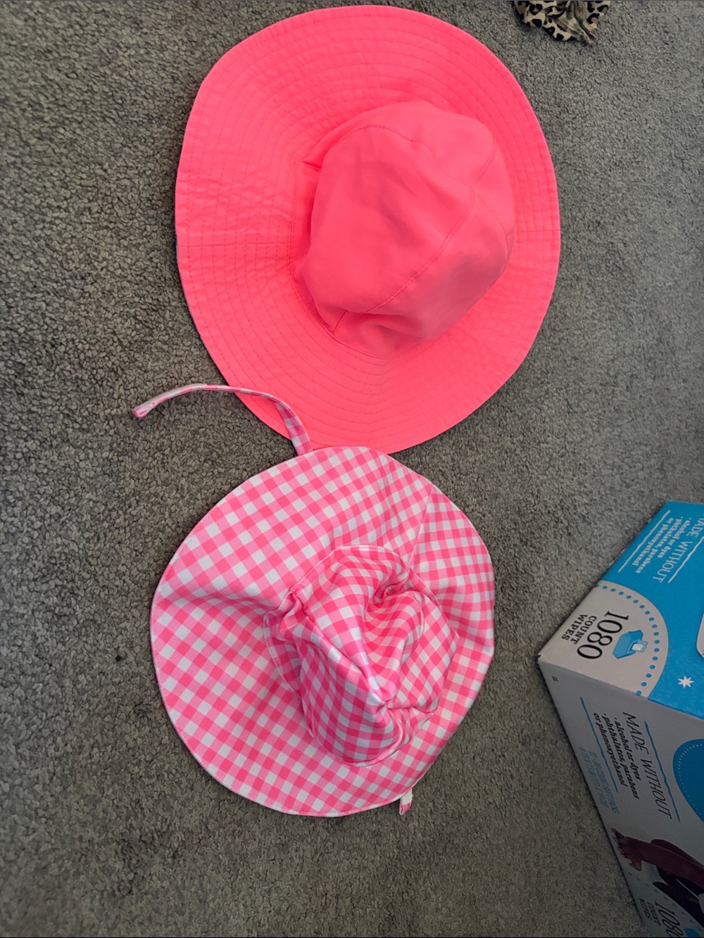 GAP Kids Pink Wide-Brim & Pink Gingham Sun Hats
